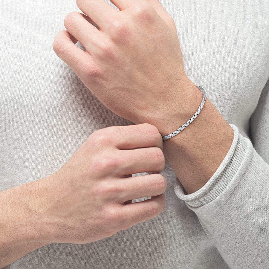 BOSS☆ロゴ チェーンブレスレット Evan BOSS Evan Bracelet Silver | Mainline Menswear United States